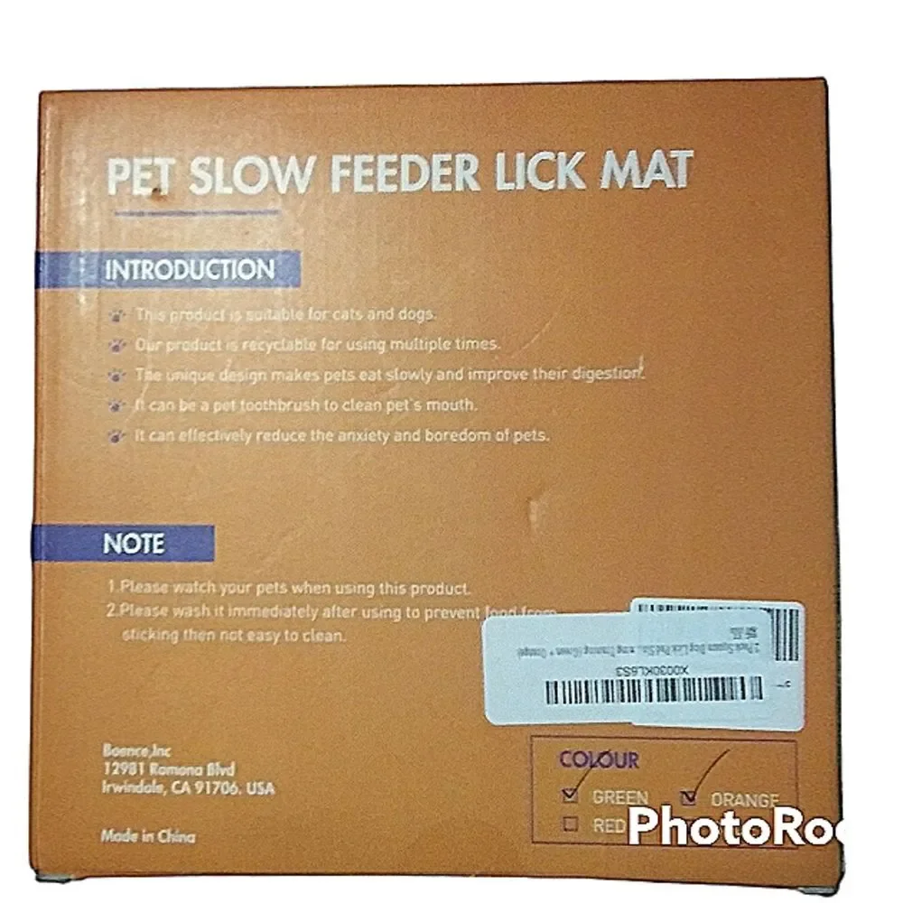 New Boence Pet Slow Feeder Lick Mat Box of Two For Cats or Dogs